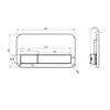 Villeroy & Boch WC mygtukai Villeroy&Boch 922490AN matinis juodas
