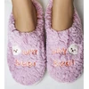 Violetinės minkštos šlepetės Why Bear