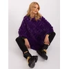 Violetinis pončas oversize