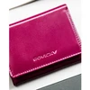 Violetinis portfel damski ze skóry naturalnej wyposażony w system RFID - Rovicky