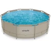 VIRTUFIT apvalus baseinas 366 cm su filtravimo siurbliu, smėlio spalvos