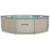 VIRTUFIT apvalus baseinas 366 cm su filtravimo siurbliu, smėlio spalvos