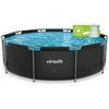 VIRTUFIT APVALUS BASEINAS 366 CM SU FILTRO SIURBLIU
