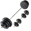 VIRTUFIT REGULIUOJAMAS SVAROMENŲ KOMPLEKTAS - 60,5 KG - Juodas