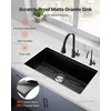 VEVOR 84 cm granito virtuvinė kriauklė po stalviršiu