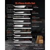Virtuvinių peilių rinkinys VEVOR KD47M3MM45-15PCS, 15 dalių