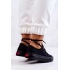 Visuomet stilingi juodi Cross Jeans suvarstomi bateliai