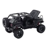 Lean Toys Juodas nuotoliniu būdu valdomas 4x4 visureigis 2.4G RC