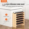 VEVOR 48 butelių bambuko vyno lentyna 6 lygių