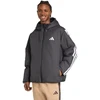 Vyriška adidas Essentials Climawarm 3-Stripes striukė su gobtuvu, juoda JM4042