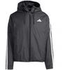 Vyriška adidas Essentials Climawarm 3-Stripes striukė su gobtuvu, juoda JM4042