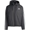 Vyriška adidas Essentials Climawarm 3-Stripes striukė su gobtuvu, juoda JM4042