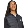 Vyriška adidas Essentials Climawarm hibridinė pūkinė striukė su gobtuvu, juoda KA5251