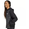 Vyriška adidas Essentials Climawarm hibridinė pūkinė striukė su gobtuvu, juoda KA5251