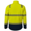Vyriška fluorescencinė softshell striukė Rimeck HV Drop, geltona