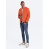 Vyriška plytų raudonumo bomber stiliaus striukė