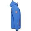 Vyriška softshell striukė Geographical Norway, ryškiai mėlyna ir raudona