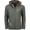 Vyriška softshell striukė Geographical Norway Royaute DB, tamsiai pilka su oranžinėmis detalėmis