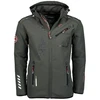 Vyriška softshell striukė Geographical Norway, tamsiai pilka ir juoda