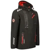 Vyriška softshell striukė Geographical Norway, juoda ir raudona