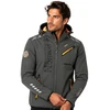 Vyriška softshell striukė Geographical Norway, tamsiai pilka ir oranžinė