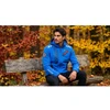 Vyriška softshell striukė Geographical Norway, ryškiai mėlyna ir raudona