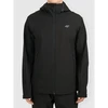 Vyriška softshell striukė su gobtuvu 4F, juoda