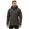 Vyriška softshell striukė su gobtuvu Geographical Norway, tamsiai pilka