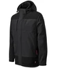 Vyriška softshell striukė su gobtuvu Rimeck Vertex, tamsiai pilka