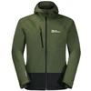 Vyriška striukė su gobtuvu Jack Wolfskin Eagle Peak 2L, žalia