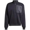 Vyriškas adidas City Escape Fleece Pusės užtrauktuko GD džemperis, juodas JF3290
