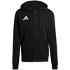 Vyriškas adidas Entrada 26 džemperis su gobtuvu ir užtrauktuku, juodas KF5945