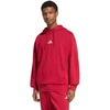 Vyriškas adidas Essentials Feelcozy džemperis su gobtuvu raudonas KC0907