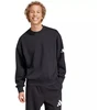 Vyriškas adidas Essentials Laisvo Kirpimo 3 Juostų Logotipo Sportinis Džemperis Juodas JF3542