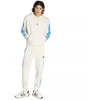 Vyriškas adidas Essentials su 3 dryželiais frotinis džemperis su gobtuvu, kreminės spalvos KD4901