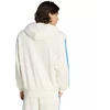 Vyriškas adidas Essentials su 3 dryželiais frotinis džemperis su gobtuvu, kreminės spalvos KD4901