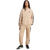 Vyriškas Adidas Sportwear Basic 3-Dryžių Austas Sportinis Kostiumas Smėlio Spalvos JX3149