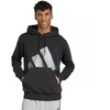 Vyriškas adidas Šventinis 3S Džemperis su gobtuvu Juodas JM1698
