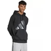 Vyriškas adidas Šventinis 3S Džemperis su gobtuvu Juodas JM1698