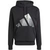 Vyriškas adidas Šventinis 3S Džemperis su gobtuvu Juodas JM1698