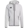 Vyriškas adidas Tiro 26 kelioninis džemperis su gobtuvu, pilkas KF6077
