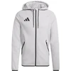 Vyriškas adidas Tiro 26 kelioninis džemperis su gobtuvu, pilkas KF6077