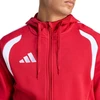 Vyriškas adidas Tiro 26 League sportinis džemperis su pilnu užtrauktuku ir gobtuvu raudonas KF9106