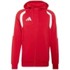 Vyriškas adidas Tiro 26 League sportinis džemperis su pilnu užtrauktuku ir gobtuvu raudonas KF9106