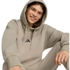 Vyriškas džemperis su gobtuvu adidas Essentials Feelcozy, smėlio spalvos