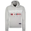 Vyriškas džemperis su gobtuvu Geographical Norway, pilkas