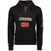 Vyriškas džemperis su gobtuvu Geographical Norway Gymclass, juodas