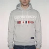 Vyriškas džemperis su gobtuvu Geographical Norway, pilkas