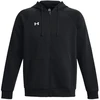 Vyriškas džemperis su gobtuvu ir užtrauktuku Under Armour Rival Fleece, juodas