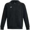 Vyriškas džemperis su gobtuvu ir užtrauktuku Under Armour Rival Fleece, juodas